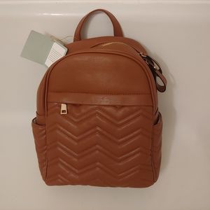 Brown Backpack Purse Hand Bag Ivy London New